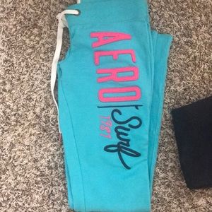 Aero sweat pants fitted flare